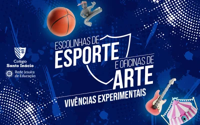 Inscrições abertas para as vivências das Escolinhas de Esportes e Oficinas de Artes